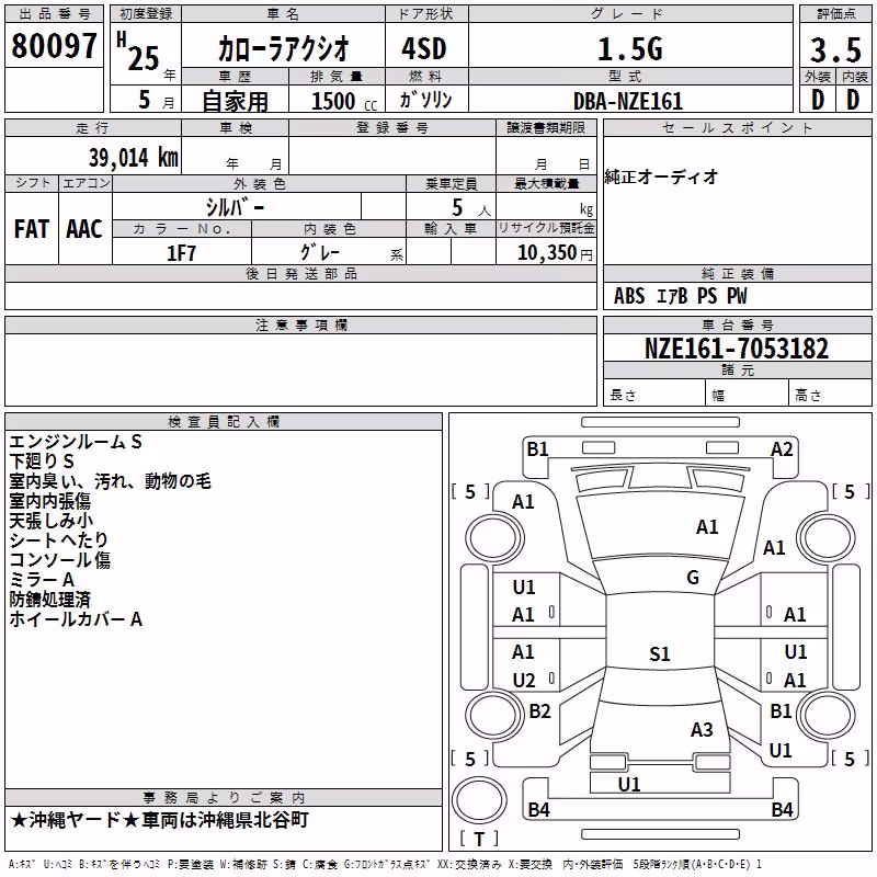 TOYOTA COROLLA AXIO