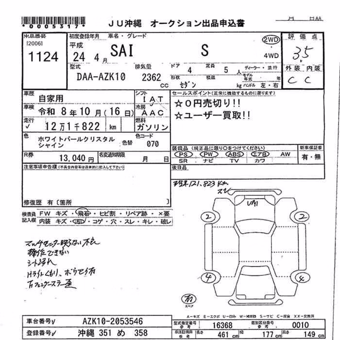 TOYOTA SAI