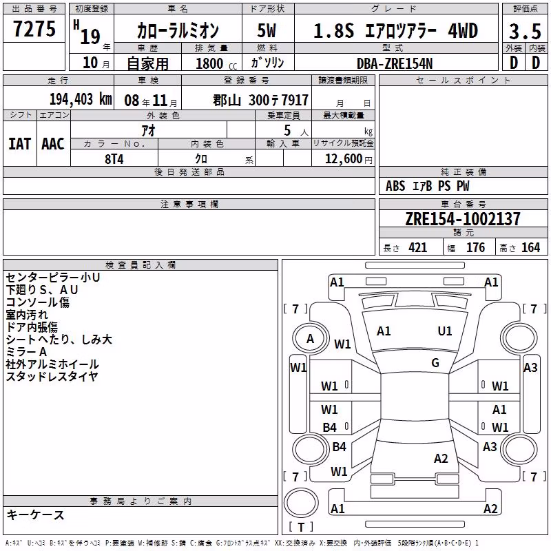 TOYOTA COROLLA RUMION