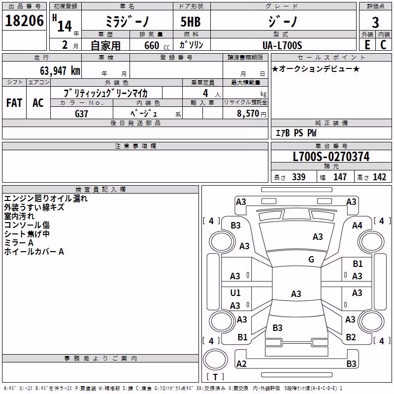 DAIHATSU MIRA GINO
