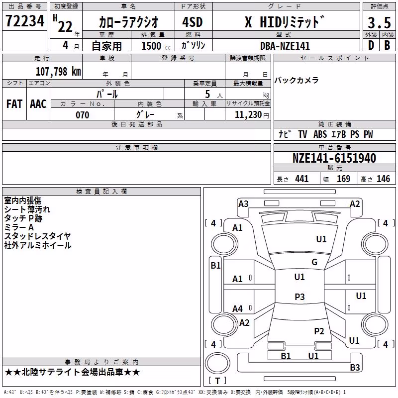 TOYOTA COROLLA AXIO