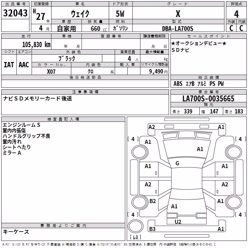 DAIHATSU WAKE