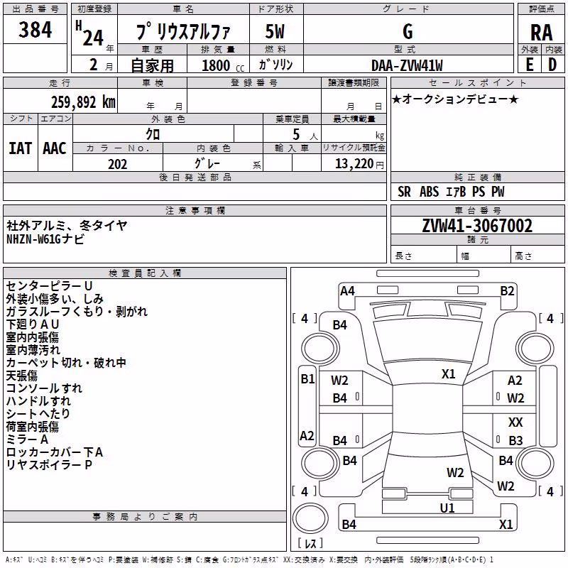 TOYOTA PRIUS ALPHA