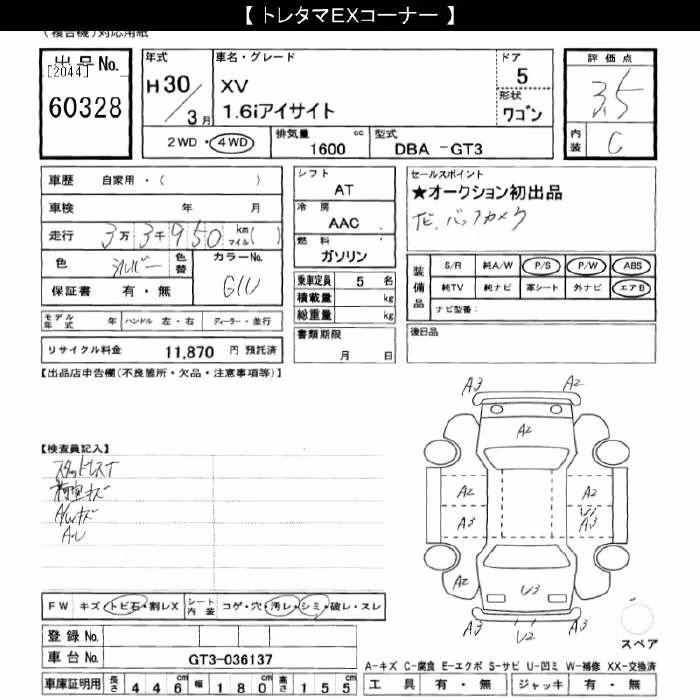SUBARU XV