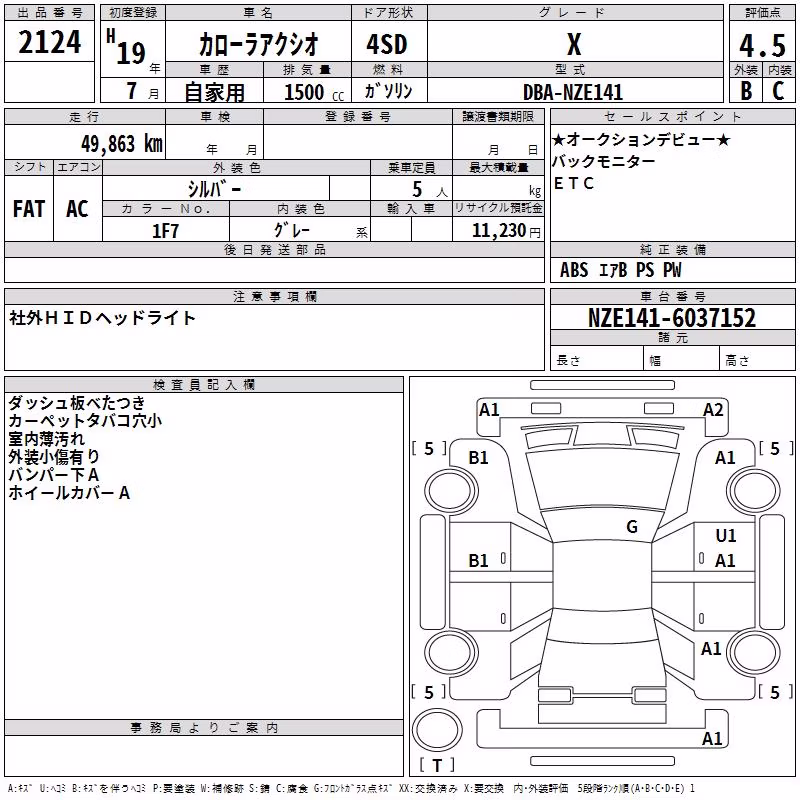TOYOTA COROLLA AXIO