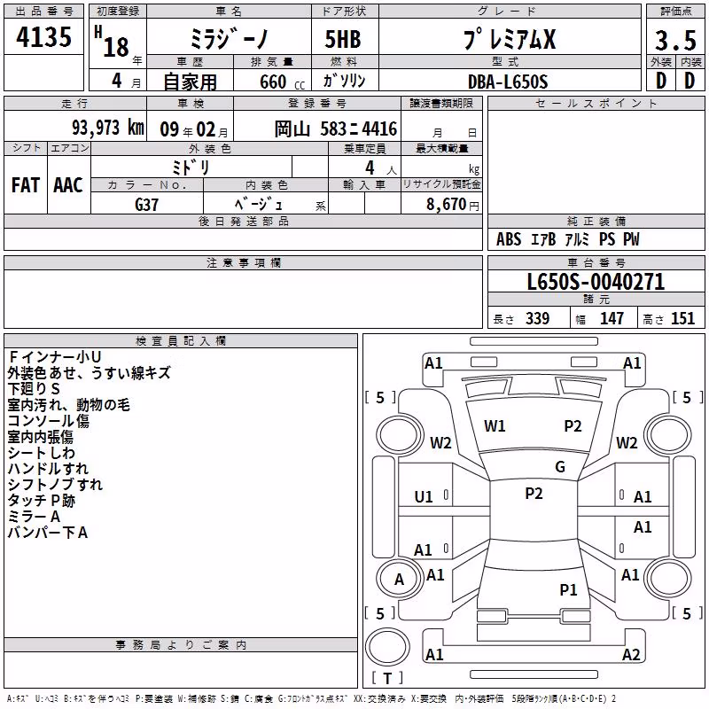 DAIHATSU MIRA GINO