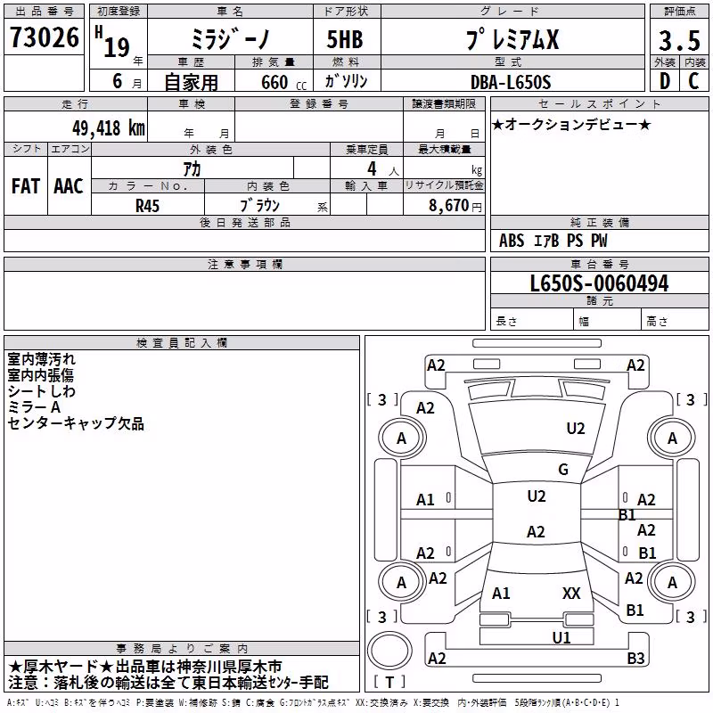 DAIHATSU MIRA GINO