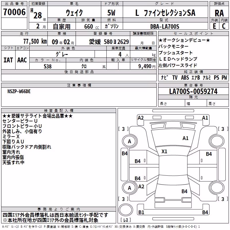 DAIHATSU WAKE