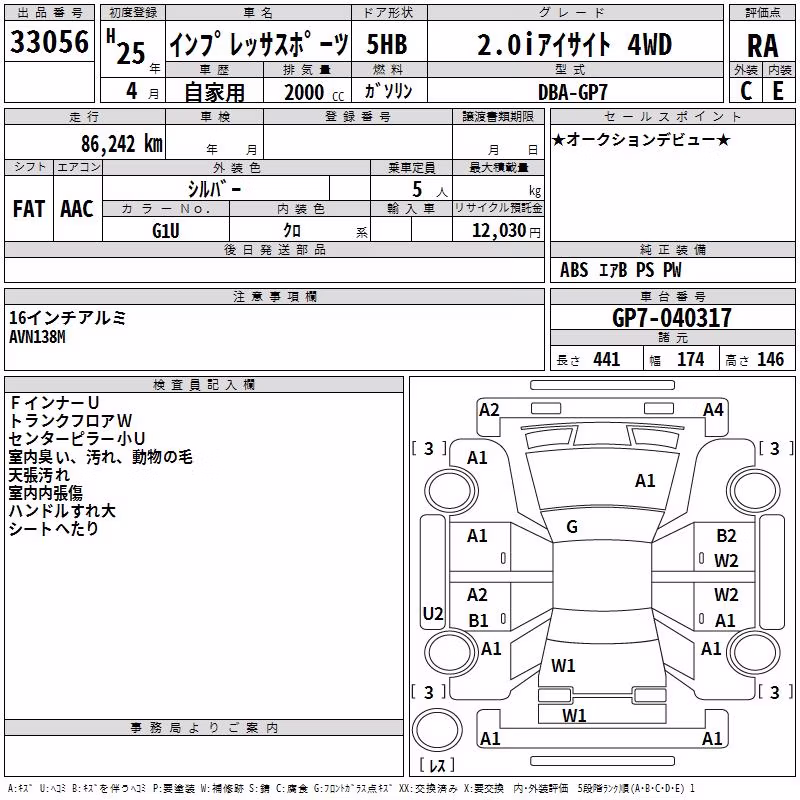 SUBARU XV
