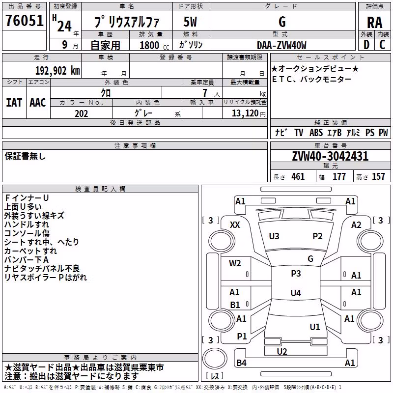 TOYOTA PRIUS ALPHA
