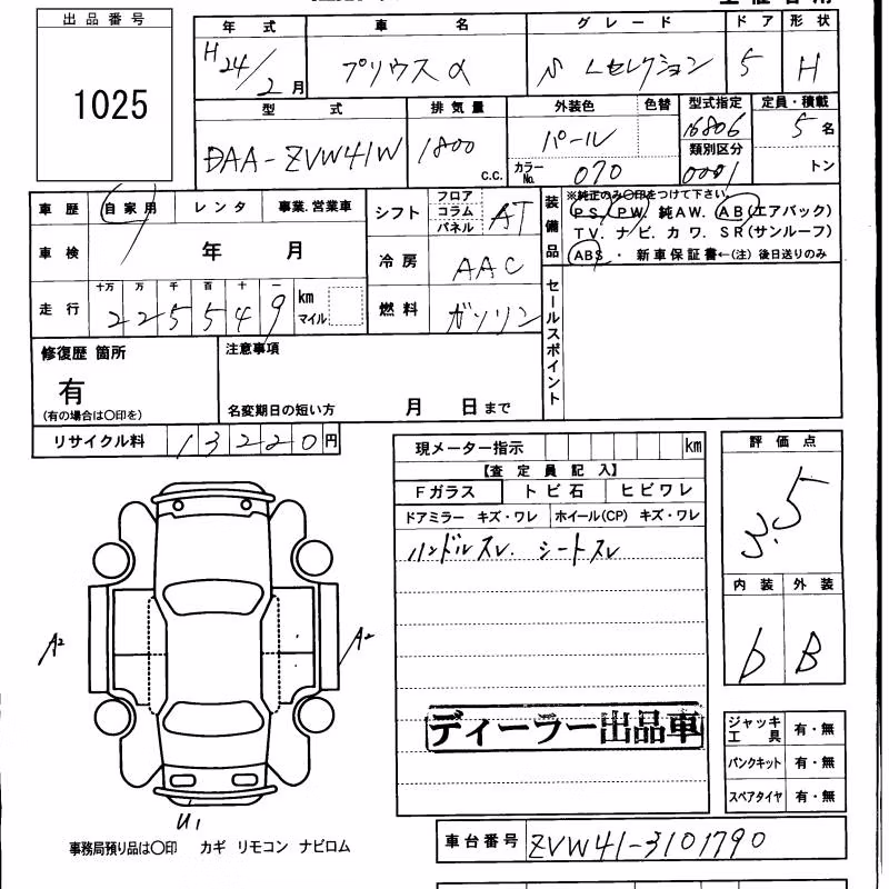 TOYOTA PRIUS ALPHA