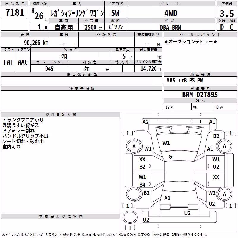 SUBARU LEGACY