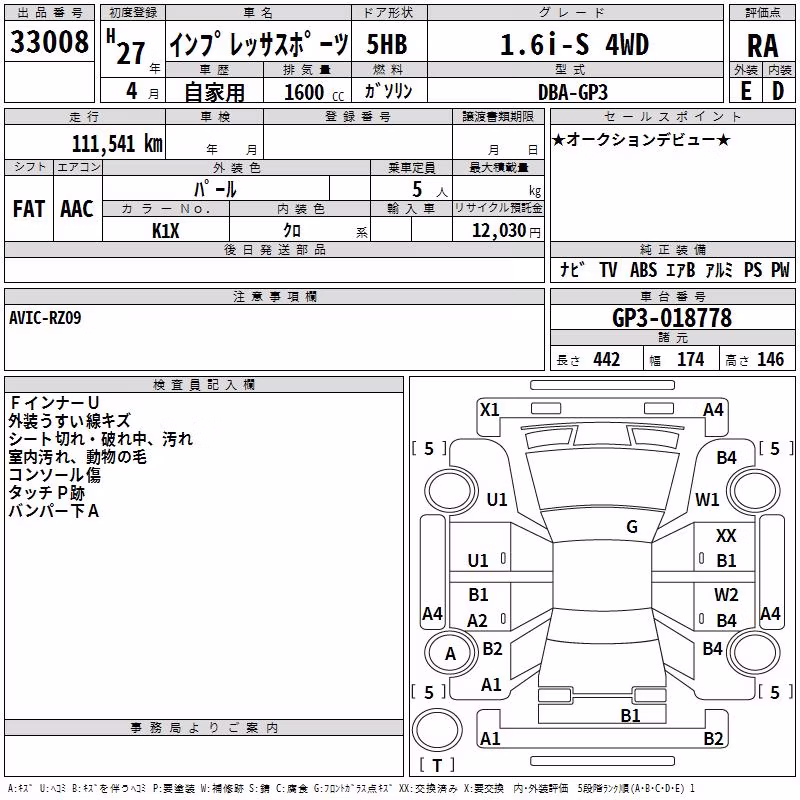 SUBARU IMPREZA