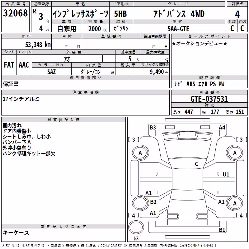 SUBARU XV