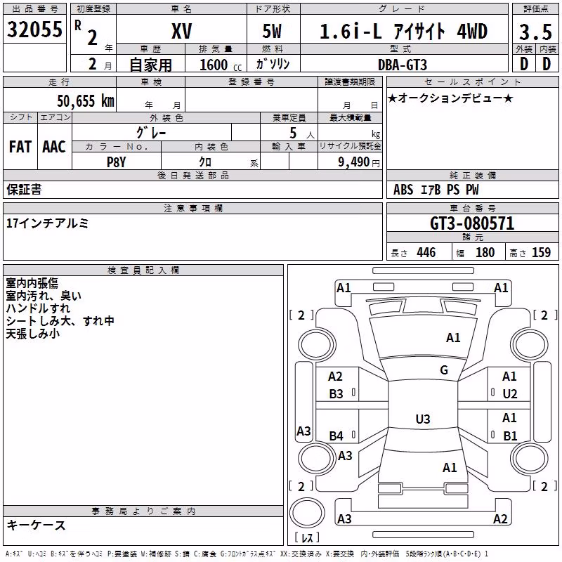 SUBARU XV