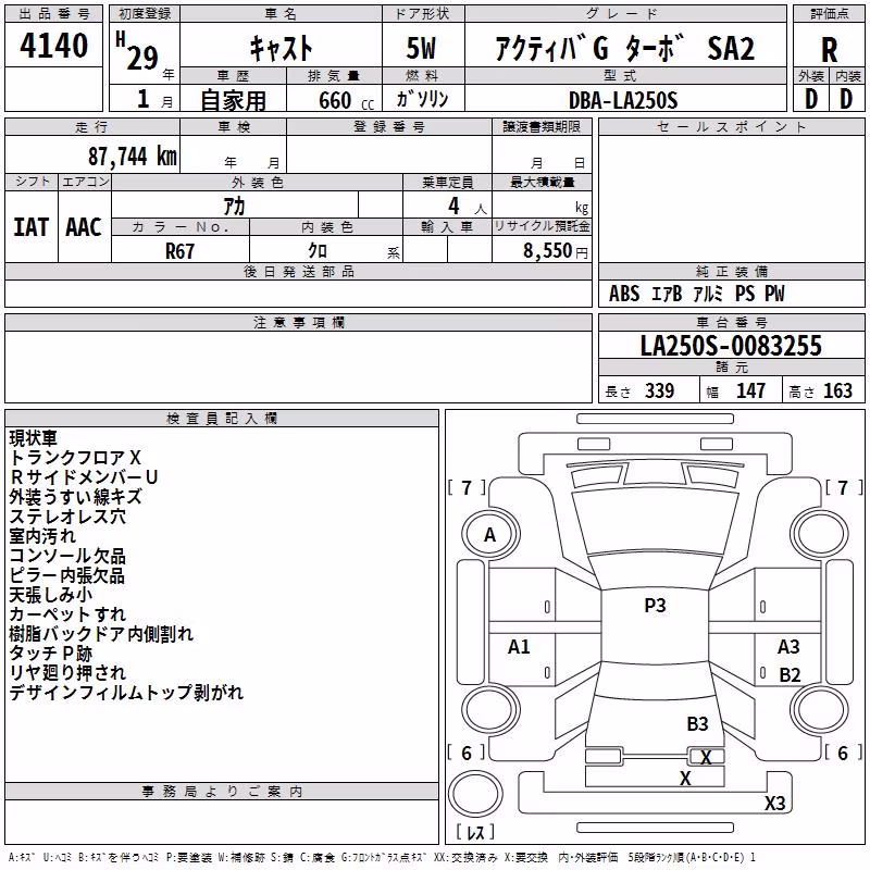 DAIHATSU CAST