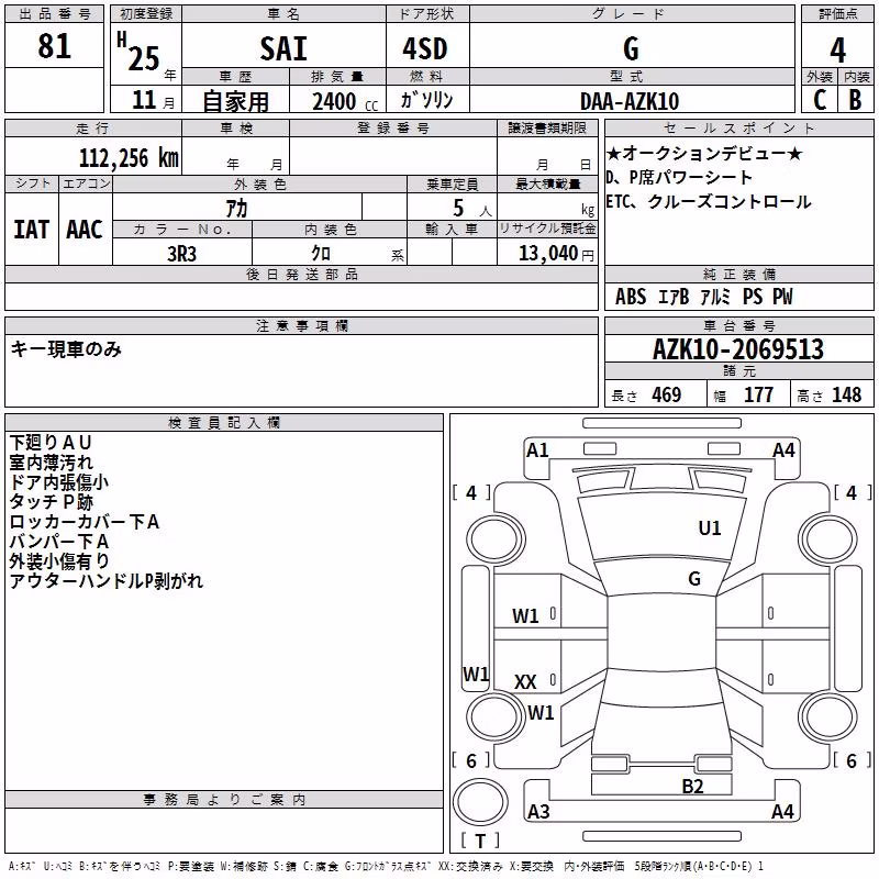 TOYOTA SAI
