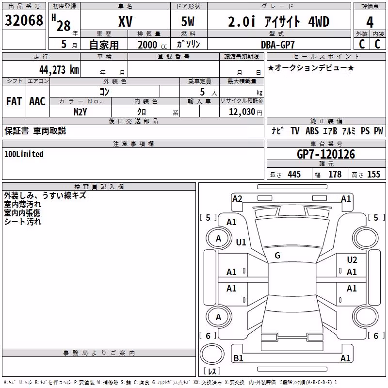 SUBARU XV