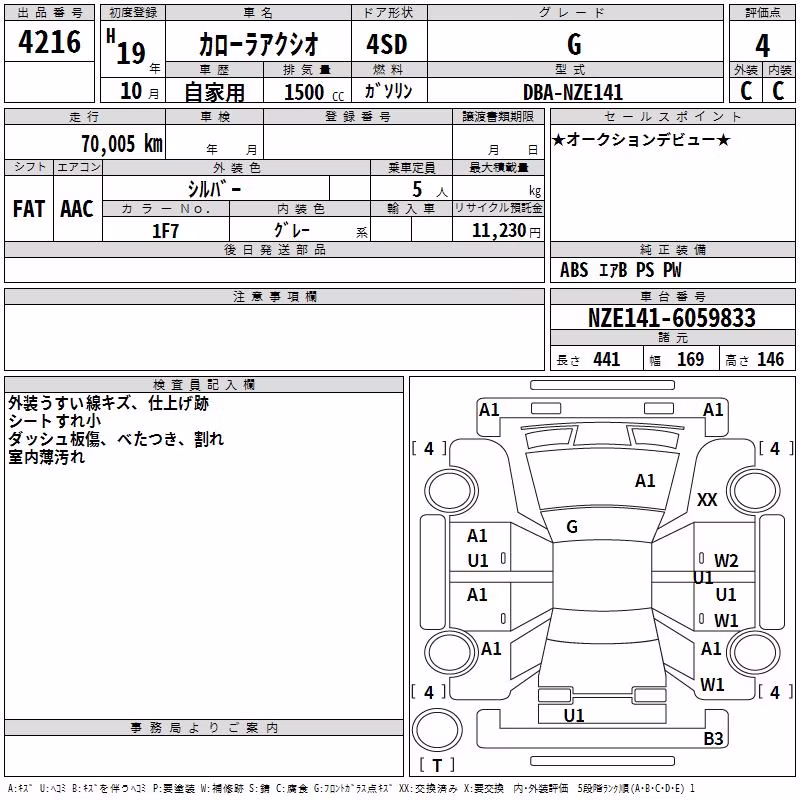 TOYOTA COROLLA AXIO