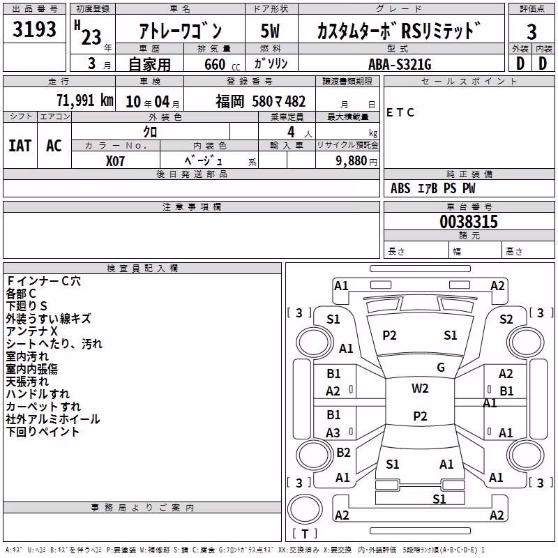 DAIHATSU ATRAI