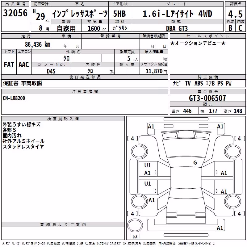 SUBARU XV