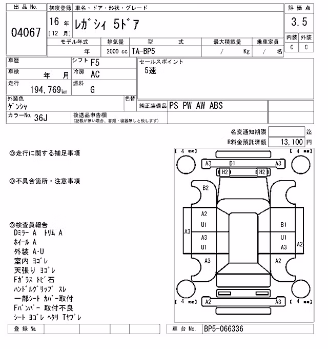SUBARU LEGACY