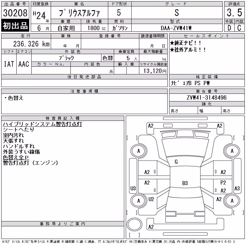 TOYOTA PRIUS ALPHA