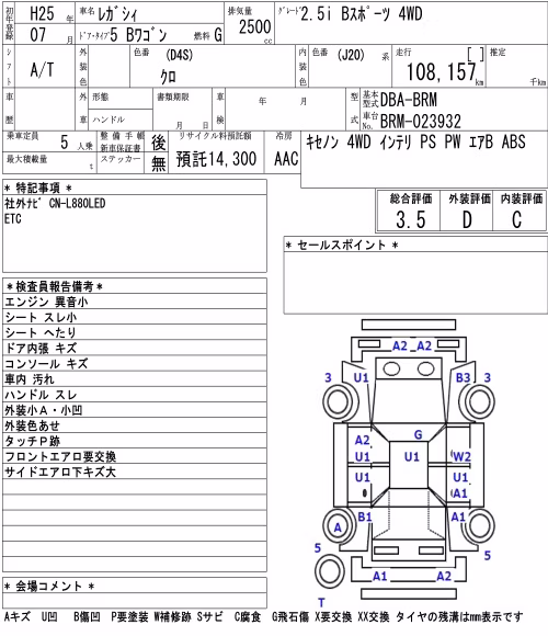 SUBARU LEGACY