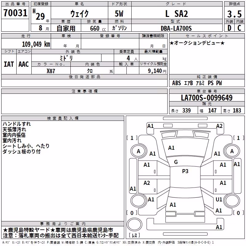 DAIHATSU WAKE