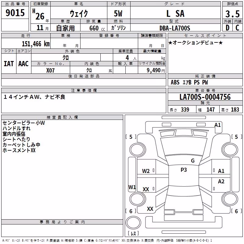 DAIHATSU WAKE