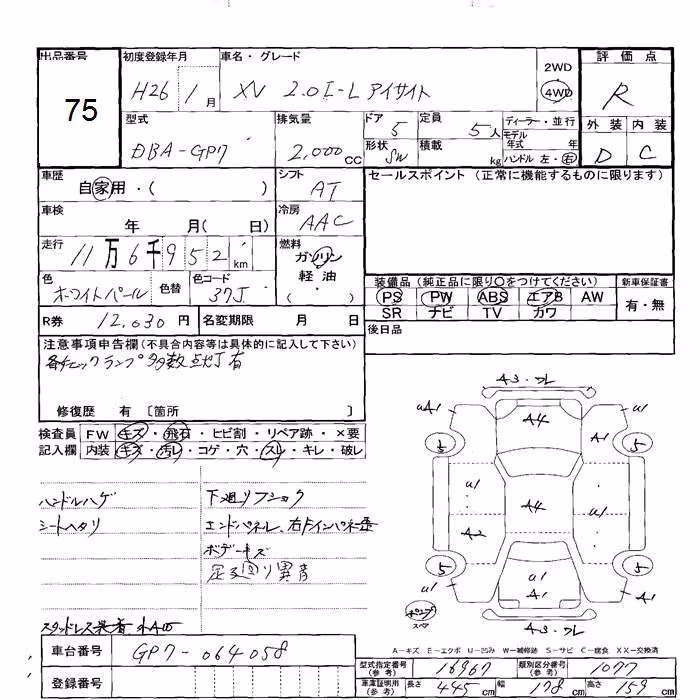 SUBARU XV