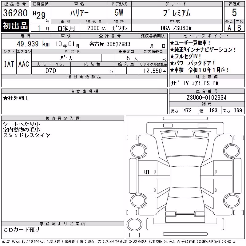 TOYOTA HARRIER