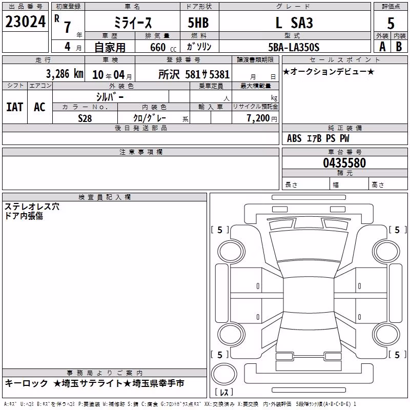 DAIHATSU MIRA E:S