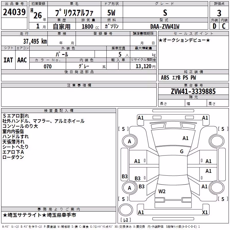 TOYOTA PRIUS ALPHA