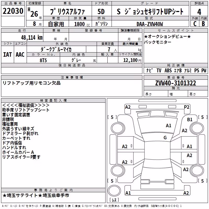 TOYOTA PRIUS ALPHA