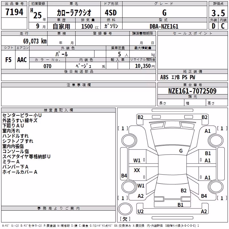 TOYOTA COROLLA AXIO
