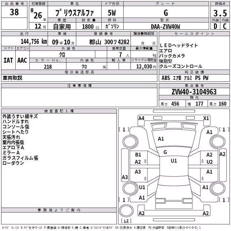 TOYOTA PRIUS ALPHA
