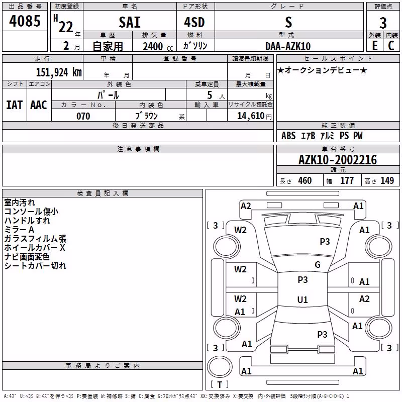 TOYOTA SAI