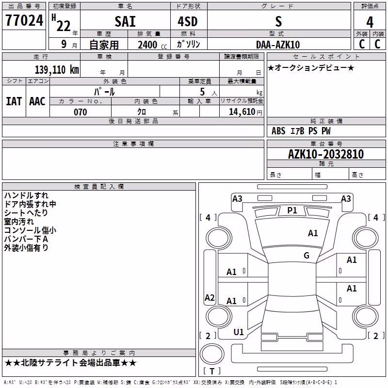 TOYOTA SAI