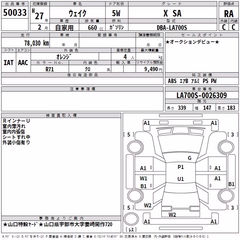 DAIHATSU WAKE