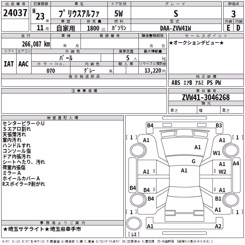 TOYOTA PRIUS ALPHA