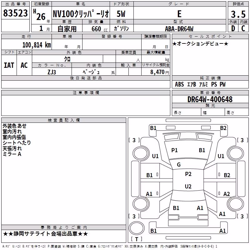 NISSAN NV100 CLIPPER