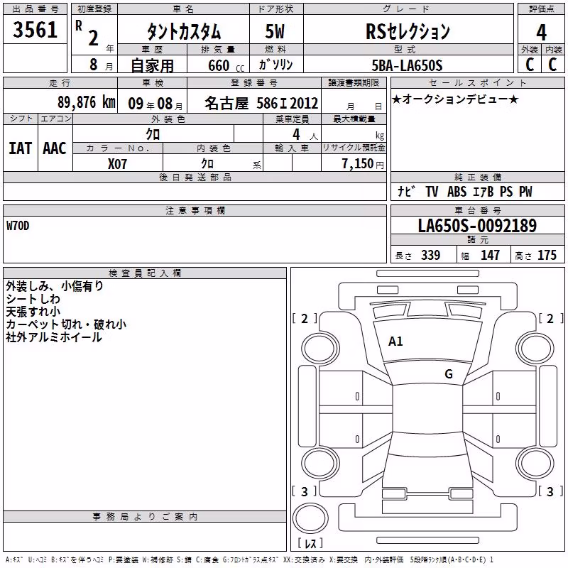 DAIHATSU TANTO