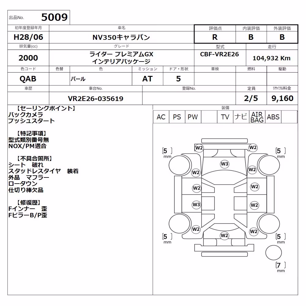 NISSAN NV350 CARAVAN