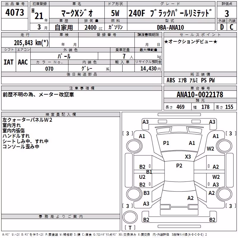 TOYOTA MARK X ZIO