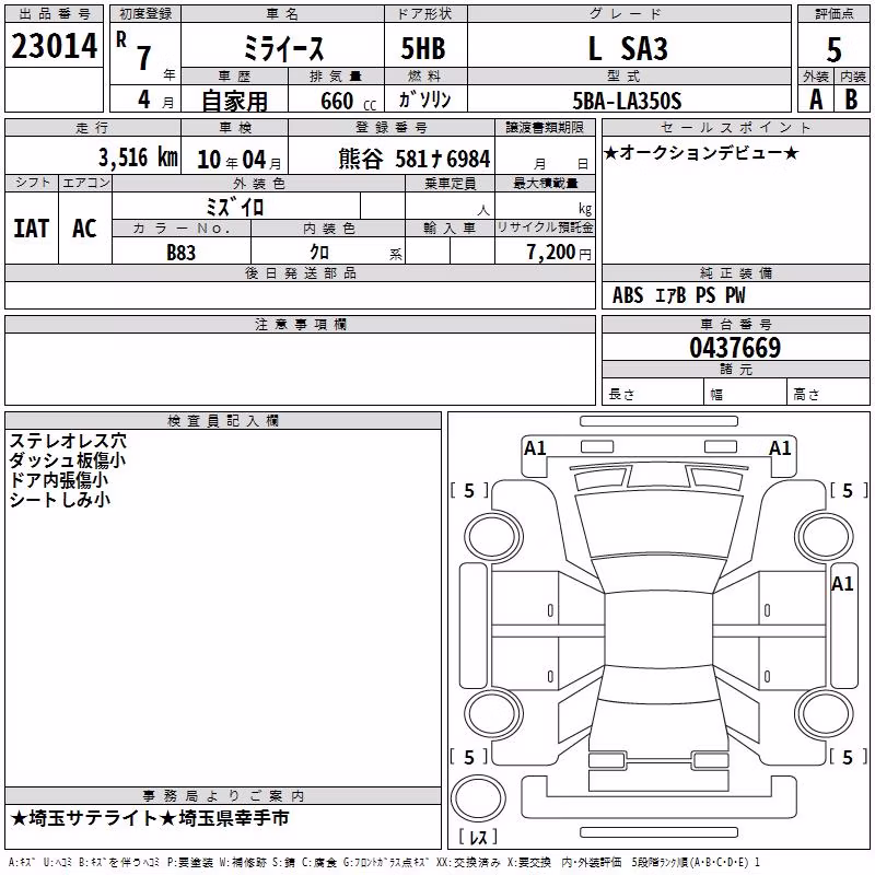 DAIHATSU MIRA E:S