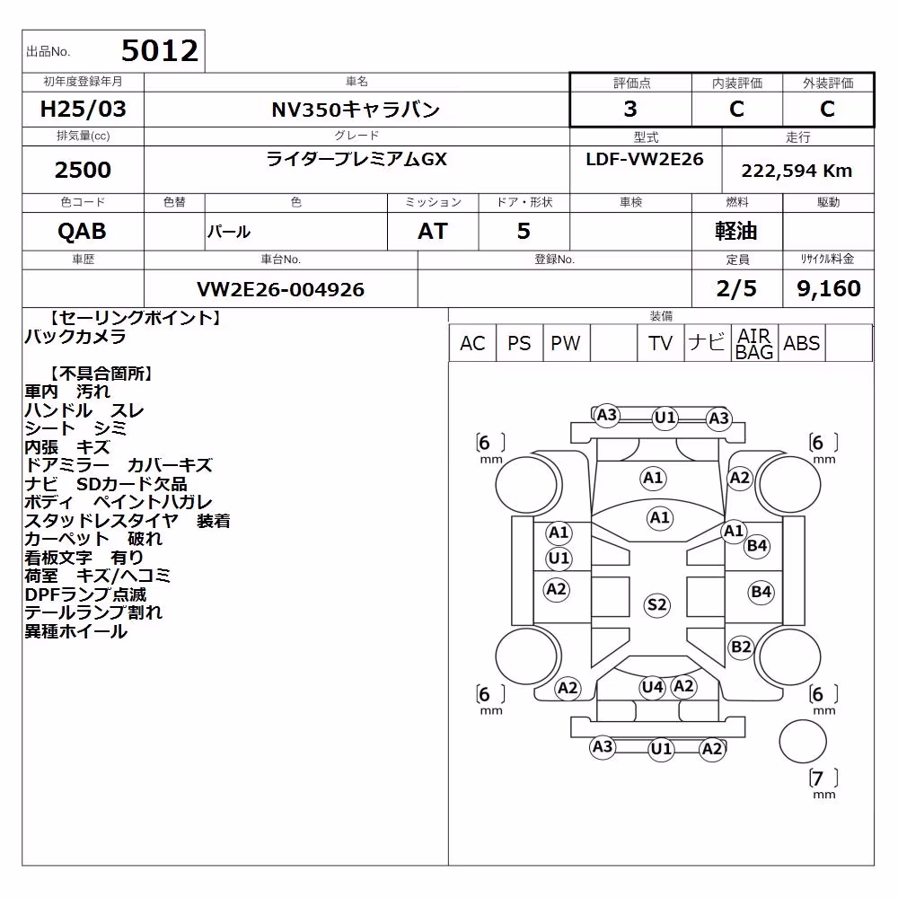 NISSAN NV350 CARAVAN