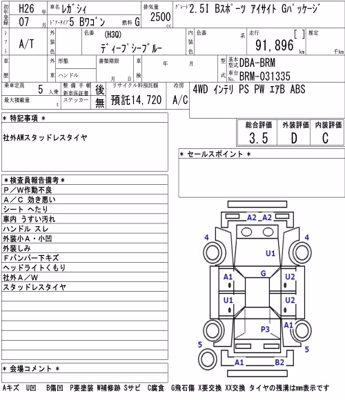SUBARU LEGACY