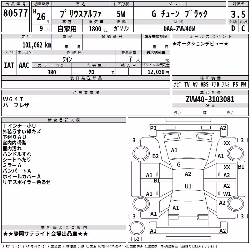 TOYOTA PRIUS ALPHA