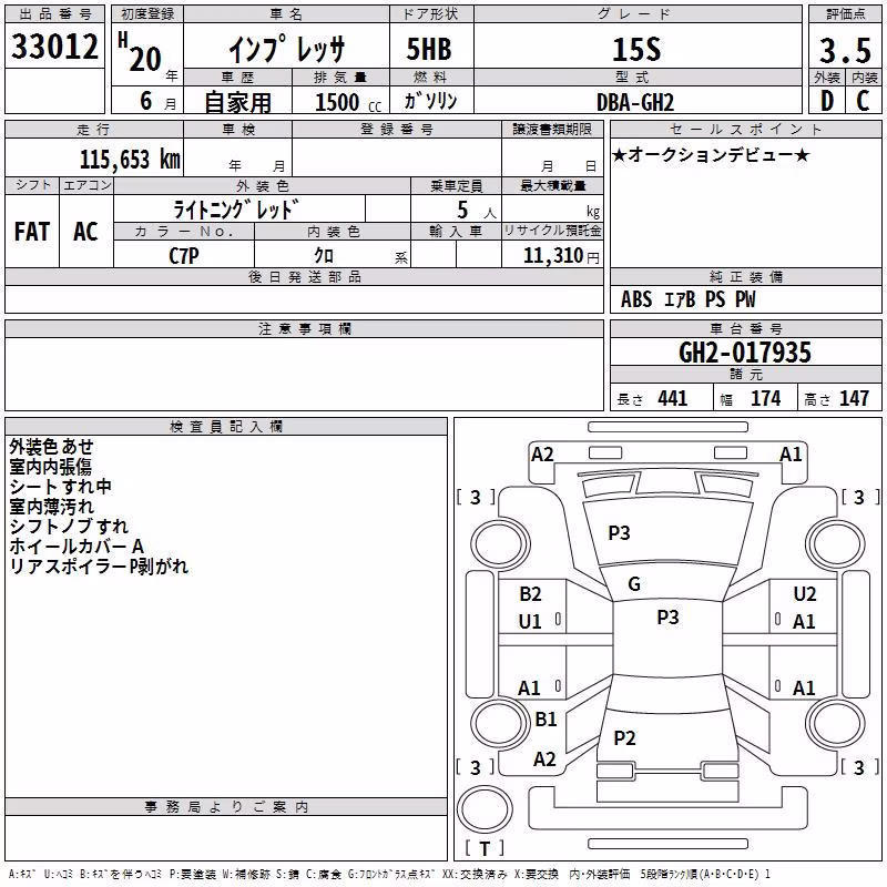 SUBARU IMPREZA